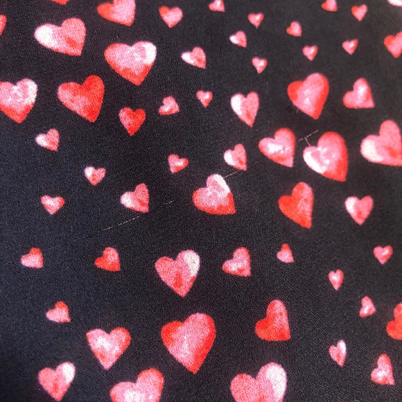 Torrid Pink Heart Print Blouse - Picture 9 of 9